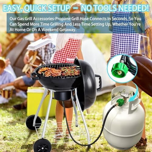 Weber gassgrillregulator og slangesett 1,8 m 2