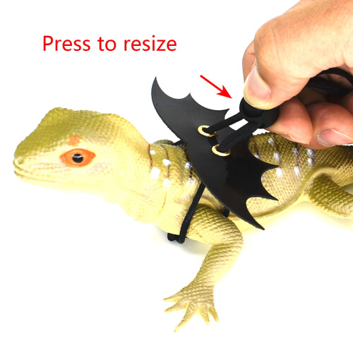 Lizard Leash with Wings Adjustable Bearded Dragon Harness for Small Animals 2