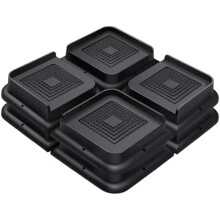 Elevadores de muebles resistentes de 7,6 cm (3 pulgadas) – Paquete de 8