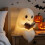 Ghost Reading Book Lamp, 8.6 in, Battery-Powered Night Light 4