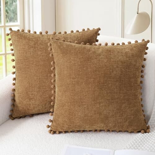 Chenille-putetrekk 30x50cm (2 stk.)