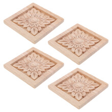 Cabinet applique peel and stick chair rail molding 4 pcs