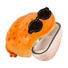 Custodia per auricolari a forma di rana brutta, animali creativi, morbida, antigraffio, regalo unico