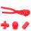 OUNONA Snow Ball Maker Clip Tool Red 1 Pack 5
