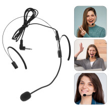 OUNONA docentenheadset met microfoon, zwart, 1 set