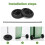 Replacement Wheels for Recycling Bin, Plastic, 1 Set for Can Mobility 5