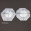 Molde de silicone para resina com formato de coração hexagonal e octógono (1 peça) 8