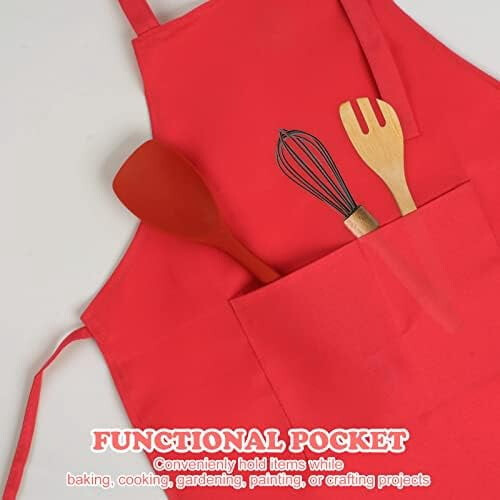 Kids Chef Apron with Pocket 2-Pack 2