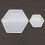 Molde de resina de silicona hexagonal, con forma de corazón octogonal (1 pieza) 2