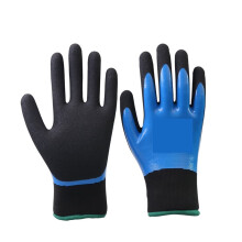Gants de travail d'hiver – Imperméables, résistants au froid, coupe-vent, enduits de nitrile, gants de pêche et de sécurité unisexes, faciles