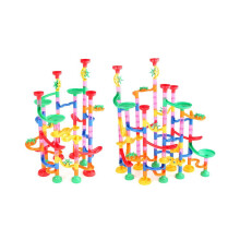 Juego de 109/133 piezas de pista de bolas para construir canicas, laberinto infantil, variedad de bloques