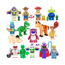15 piezas de bloques de construcción ensamblados de Toy Story, bebé animal, Buzz Lightyear, Woody, conejo