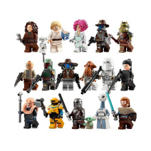 16 piezas de bloques de construcción de Star Wars, rompecabezas de partículas pequeñas