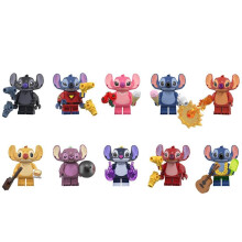10 piezas de Stitch Saibo Angel Stitch Assemble Building Blocks Renzi Toys