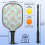 Σετ Κουπιών Pickleball από Φύλλα Fiberglass με Λουλούδια, 2 Κουπιά + 2 4