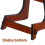 Practical Wooden Ukulele Stand Detachable Frame Stand for Ukulele Violin 5