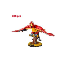 2021 NUEVA película de magia famosa ing 76394 Juego Phoenix modelo de construcción Fawkes