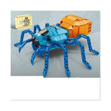 1 pieza de juguete educativo de bloques de construcción de araña insecto