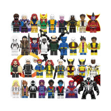 Bloques de construcción ensamblados de 34 piezas de Super British X-Men Sunspot Magneto Variant Nightcrawler