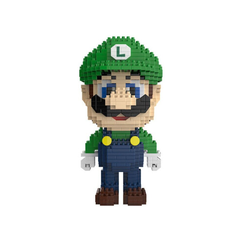 2 τεμάχια Super Mario Luigi Building Blocks Puzzle Micro 3D Figures Toys Brick 2