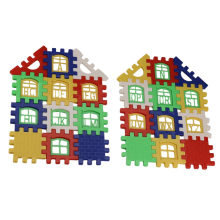 Bloque de construcción de letras de plástico para niños de 24 piezas