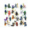 24 piezas Phantom Ninja Battle Python Monster Tribe Bloques de construcción para ensamblar Juguete para 2