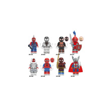 8 τεμάχια μίνι φιγούρες πανκ Spider-Man Knight, τουβλάκια κατασκε