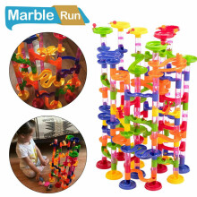 Juego de carreras de canicas para niños, 219 piezas, juguete de construcción, regalo