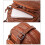Bolso bandolera mini marrón para mujer con múltiples compartimentos. 5