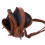 Bolso bandolera mini marrón para mujer con múltiples compartimentos. 7