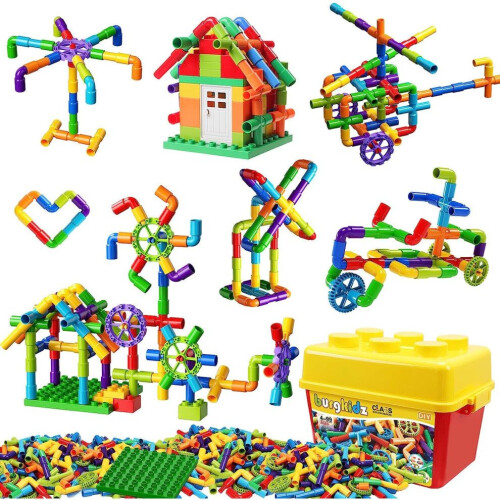 burgkidz Παιχνίδι Σωλήνας-Σωλήνας 188 Τεμαχίων, Αισθητηριακές Κλειδ