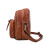 Bolso bandolera mini marrón para mujer con múltiples compartimentos. 3