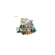 Σετ 900 τεμαχίων Minecraft Building Block με μίνι φιγούρες The Mountain Cave