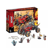 Land Bounty Lloyd's Titan Mech Truck Car Bugs Snake Model Building Blocks with Figures Compatible 70677 70676