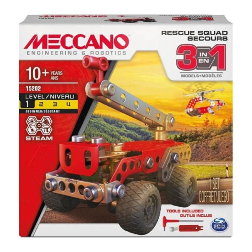 Σετ 3 μοντέλων Meccano-Erector Multimodels Rescue Squad