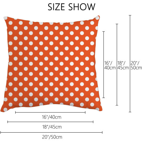 Conjunto de 2 capas de almofada de algodão 45x45cm com zíper 1