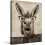 Funny Donkey Canvas Wall Art 12x16 in 1
