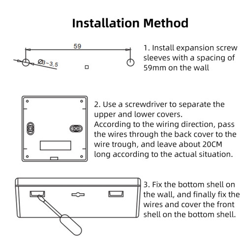 Programmable Boiler Thermostat LCD Backlight 5-2 Day 2