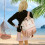 Wickelrucksack Beige Rosa Groß Wasserdicht 6