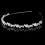 Brautschmuck-Set mit Blumenmuster und Strasssteinen, Silber 5