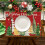 Omkeerbare kerstplacemats van linnen, 30x45 cm 1