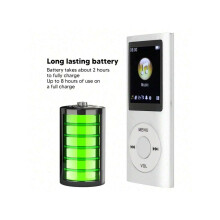 MP3-Player mit verlustfreier Klangqualität, 1,8-Zoll-Bildschirm, tragbar