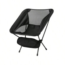 Silla de camping plegable ultraligera con asiento extendido