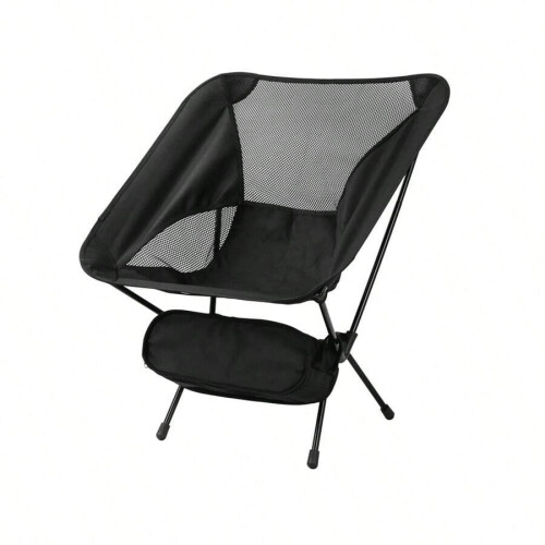 Silla de camping plegable ultraligera con asiento extendido