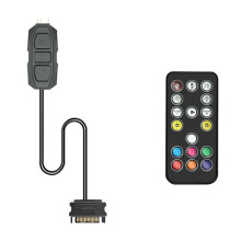 ARGB Controller 5V 3pin to  Power Supply RGB Controller 3PIN Hub for Computer CPU Case Fan LED Light Radiator Black