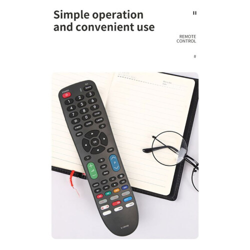 V-1014S Universal Remote Control Multi-Device Compatibility, Easy Setup for TV, DVD,Black 2