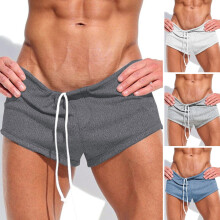 Zeranth Herren Freizeitshorts mit elastischem Bund und verstellbarem Kordelzug, Sportshorts in Unifarben, lockere Passform, Fitness- und Laufshorts