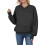 Damen-Rippstrickpullover mit V-Ausschnitt und Cut-outs 1