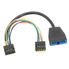 Höghastighets 11-Stifts USB-Hona Till 11-Stifts USB-Hane 19-Stifts USB-Kabel för -Datordataöverföring och Laddning