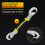Multi-Function Tool Wrench Multi-Function Repair Wrench Pipe Wrench Adjustable Ratchet Wrench Baffle Wrench 5